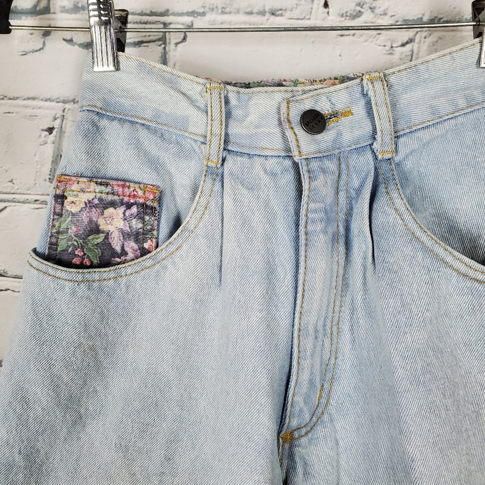 Vintage Floral Patch Balloon Leg Jeans - Picture 3 of 7